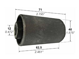 BUJES DE SUSPENSION LIVIANOS HONDA CRV 98/01 BUJE PARRILLA INFERIOR DELANTERA 12.5X40.5X71X63 MM_