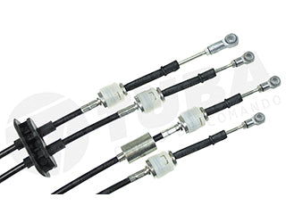 CABLES CAMBIOS - SELECTORA DE CAJA LIVIANOS RENAULT MASTER 2.5 DCI 03/10 DOS CABLES UNIDOS CON GOMA - LARGO 1115 MM_