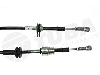 CABLES CAMBIOS - SELECTORA DE CAJA LIVIANOS PEUGEOT BOXER / CITROEN JUMPER / FIAT DUCATO 05/.. ENGANCHE - ROTULA GRANDE - LARGO 1038 MM _