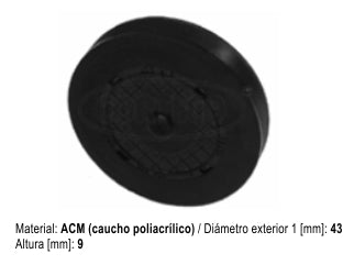 RETENES MOTOR LIVIANOS RENAULT LAGUNA II/MASTER II 2.2-2.5 G9T-G9U TAPON DE DISTRIBUCION 43X9MM_