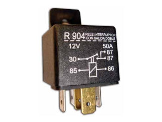 RELE RELAYS UNIVERSAL RELE MINI INTERRUPTOR SIMPLE - DOBLE SALIDA 12 V - 50 A - 5 CONTACTOS_