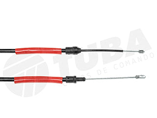 CABLES FRENO DE MANO LIVIANOS PEUGEOT PARTNER / CITROEN BERLINGO 96/.. FRENO TRASERO DERECHO A CAMPANA - LARGO 1856 MM_