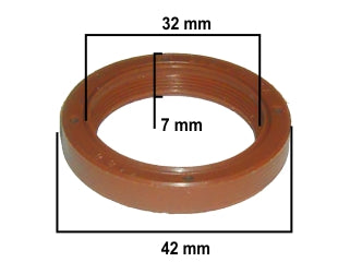 RETENES MOTOR LIVIANOS VOLKSWAGEN GOL TREND/VOYAGE/FOX/SURAN/SAVEIRO 1.6 8V BAH DISTRIBUCION Y ARBOL DE LEVAS 32X42X8 MM_