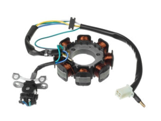 ESTATORES / BOBINAS MOTOS HONDA CG FAN 125 05/08/ CG TITAN 125 03/04 ESTATOR 8 POLOS CON CONEXION A MASA REEMPLAZO PIETCARD 24
