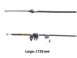 CABLES FRENO DE MANO LIVIANOS TOYOTA COROLLA 03/08 FRENO TRASERO DERECHO LARGO 1720MM_