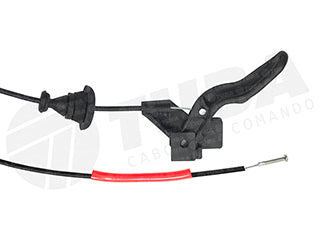 CABLES APERTURA CAPOT LIVIANOS CHEVROLET CELTA/PRISMA 06/.. / SUZUKI FUN 01/.. CON MANIJA - LARGO 1425 MM_