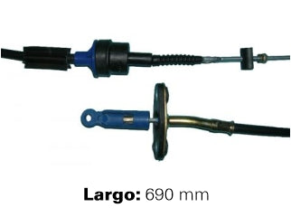 CABLES DE EMBRAGUE LIVIANOS FIAT PALIO 1.3 FIRE/SIENA 1.6/STRADA CABINA EXTENDIDA 1.3 FIRE-1.6 - CHAPA GRANDE - LARGO 690 MM - F