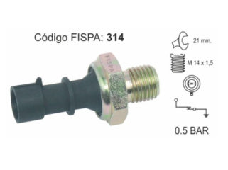 BULBOS DE PRESION DE ACEITE CHEVROLET CORSA/ASTRA/CRUZE 1.8/AVEO/TRACKER/CAPTIVA 2.0 D/VECTRA/ZAFIRA_