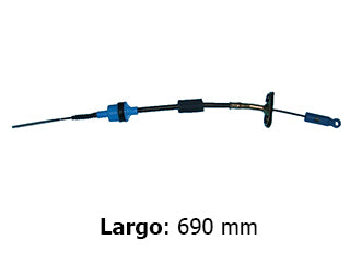 CABLES DE EMBRAGUE LIVIANOS FIAT PALIO/SIENA FASE II/STRADA CABINA EXTENDIDA 1.4 8V MPI FIRE - CHAPA GRANDE - LARGO 690 MM - FRE