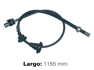 CABLES VELOCIMETRO LIVIANOS FORD ESCORT/ORION 1.6-1.8-2.0 INYECCION 94/96 CON GUARDAPOLVO ACOPLE Y TUERCA M18 - LARGO 880 MM - F