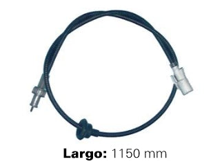CABLES VELOCIMETRO LIVIANOS VOLKSWAGEN GOL/GACEL/SENDA/SAVEIRO 1.6 CHT ../94 CON GUARDAPOLVO ACOPLE Y ROSCA M18 - LARGO 1150 MM