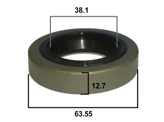 RETENES VARIOS FORD F100 DIFERENCIAL TRANSAX ../80 / CHEVROLET CHEVY/400/C10 / DODGE D100 38.10X63.55X12.70 MM_