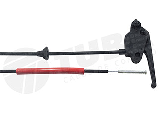 CABLES APERTURA CAPOT LIVIANOS PEUGEOT PARTNER / CITROEN BERLINGO 96/09 CON MANIJA Y GUARDAPOLVO - LARGO 1812 MM_