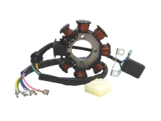ESTATORES / BOBINAS MOTOS MOTOMEL SKUA 150/250 / ZANELLA RX 150/ZR 200 ESTATOR 8 POLOS AISLADO DE MASA REEMPLAZO PIETCARD 219