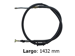CABLES FRENO DE MANO LIVIANOS FIAT UNO FASE II 10/../FIORINO XMF 15/.. FRENO TRASERO DERECHO A CAMPANA - LARGO 1432 MM_