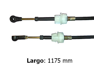 CABLES CAMBIOS - SELECTORA DE CAJA LIVIANOS FIAT PUNTO 1.4 8V 07/12 ENGANCHE - LARGO 1175 MM_