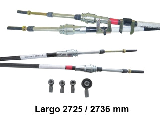 CABLES CAMBIOS - SELECTORA DE CAJA IVECO TECTOR 150E21 MLC 47 2019/.. CONTROL DE CAMBIO JUEGO CON ROTULAS LARGO 2725MM/2736MM _