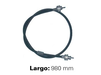 CABLES VELOCIMETRO LIVIANOS FIAT 147/SPAZIO/FIORINO 1.1-1.3 D SIN GUARDAPOLVO - LARGO 980 MM - ROSCAS M18-M18 - FREMEC 1006_