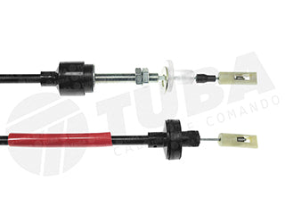 CABLES DE EMBRAGUE LIVIANOS VOLKSWAGEN GOL AB9/SAVEIRO 1.6-1.8-2.0 95/.. HORQUILLA PLASTICA - LARGO 1020 MM_