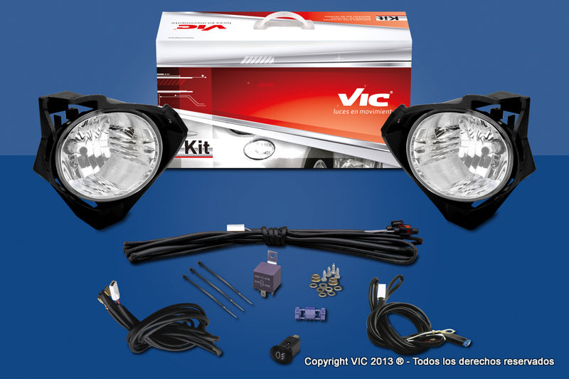FARO AUXILIAR VIC KIT (3900) - TOYOTA HILUX 08/11