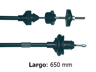 CABLES DE EMBRAGUE LIVIANOS PEUGEOT 206 1.4 8V DESDE CHASIS 10556/../207/HOGGAR 1.4 8V-1.6 16V REGULACION MANUAL - LARGO 650 MM