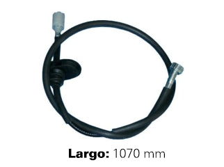 CABLES VELOCIMETRO LIVIANOS FIAT UNO/DUNA 87/91 CAJA FIAT - LARGO 1070 MM - CON GUARDAPOLVO - CON ACOPLE CORREDIZO Y TUERCA M18