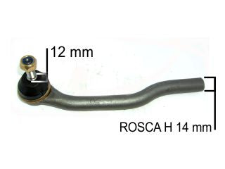 EXTREMOS DE DIRECCION LIVIANOS RENAULT DUSTER 11/../DUSTER OROCH/CAPTUR EXTREMO DE DIRECCION DERECHO LARGO 221 MM - R14x1.5 - PACK X2