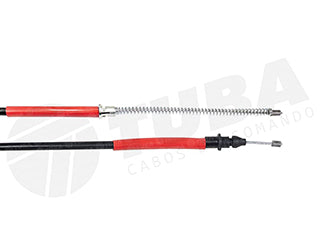 CABLES FRENO DE MANO LIVIANOS RENAULT CLIO 90/97 - SIN ABS FRENO TRASERO DERECHO/IZQUIERDO A CAMPANA - LARGO 1457 MM_