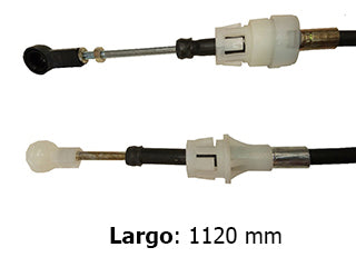 CABLES CAMBIOS - SELECTORA DE CAJA LIVIANOS FIAT PALIO/SIENA FASE II FIRE 1.4 8V MY 2014 INSERCION - LARGO 1120 MM_
