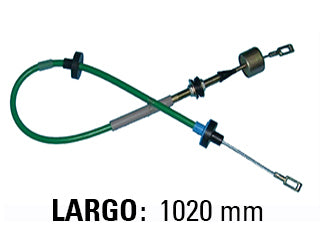 CABLES DE EMBRAGUE LIVIANOS VOLKSWAGEN GOL/SAVEIRO 1.6 D 95/.. HORQUILLA METALICA - LARGO 1020 MM - FREMEC 3365_