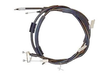 CABLES FRENO DE MANO LIVIANOS FORD FOCUS II 08/13 CON ABS FRENO TRASERO A DISCO - DOSC CABLES CON CHAPA - UNION LARGO 3730 MM_