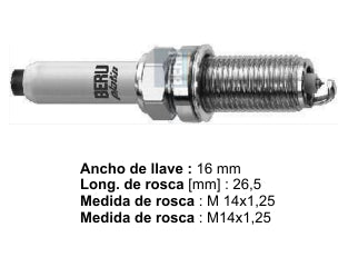 BUJIAS DE ENCENDIDO VOLKSWAGEN VENTO 2.0 TSI / AUDI A3/A4 1.8 TFSI-2.0 TFSI/A5/A6/Q5/S3/TT 2.0 TFSI_