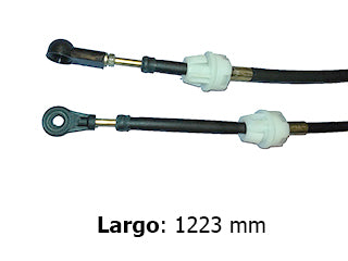 CABLES CAMBIOS - SELECTORA DE CAJA LIVIANOS FIAT PUNTO 1.6 16V 11/..-1.8 8V 07/11 ENGANCHE - LARGO 1223 MM_