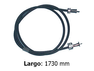 CABLES VELOCIMETRO LIVIANOS IKA ESTANCIERA DOBLE TRACCION - SIN BULBO - LARGO 1730 MM - ROSCAS 5/8-7/8 - FREMEC 1184_
