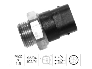 BULBOS TEMPERATURA ELECTROVENT VOLKSWAGEN BORA/GOLF III-IV/CADDY/SHARAN TEMPERATURA 95-90/102-97_