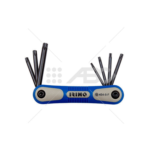 JUEGO DE 8 LLAVES TORX INVIOLABLE EN NAVAJA TR9-40 IRIMO 454-8-F