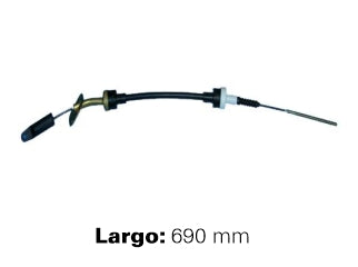 CABLES DE EMBRAGUE LIVIANOS FIAT PALIO 1.3 MPI 94/.. LARGO 690 MM_