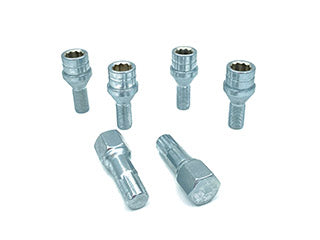 KIT BULONES Y TUERCAS DE SEGURIDAD FIAT ARGO/CRONOS BULON CABEZA HUECA ESTRIADO INTERNO 12X22 P 1.25 - HEXAGONO 19_