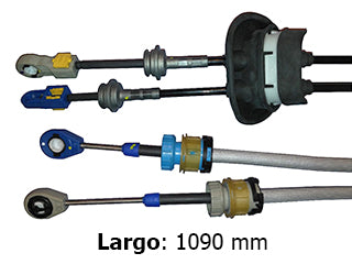 CABLES CAMBIOS - SELECTORA DE CAJA LIVIANOS PEUGEOT 308/408 1.6 16V 12/.. CAJA BE4R - DOS CABLES UNIDOS CON GOMA - LARGO 1090 MM - FREMEC 4331_