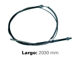 CABLES FRENO DE MANO LIVIANOS CHEVROLET C10/C20/D20/SILVERADO 97/.. PARTE DELANTERA - LARGO 2030 MM_