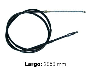 CABLES FRENO DE MANO LIVIANOS CHEVROLET S10/BLAZER 4X4 4.3 MPFI 97/.. FRENO TRASERO DERECHO - LARGO 2858 MM_