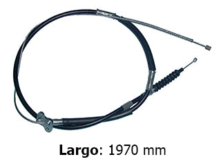 CABLES FRENO DE MANO LIVIANOS TOYOTA HILUX 2.8 94/01 FRENO TRASERO DERECHO - TERMINAL CORTO - LARGO 1970 MM - FREMEC 3923_