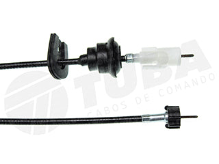 CABLES VELOCIMETRO LIVIANOS FORD FIESTA/COURIER 97/.. CON GUARDAPOLVO - LARGO 890 MM - CON ACOPLE ORIGINAL Y TUERCA M18 _