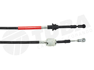 CABLES CAMBIOS - SELECTORA DE CAJA LIVIANOS PEUGEOT 206/207/HOGGAR 1.4 08/.. CAJA MA - INSERCION - CABLE CORTO - LARGO 1065 MM _