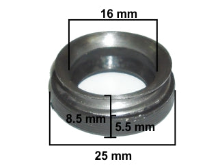 RETENES DIFERENCIAL Y CAJA LIVIANOS FORD FIESTA/FOCUS/ECOSPORT/KA/ESCORT RETEN SELECTORA CAJA NBR 16.00X25.00X5.50/8.50 MM-A 356-L_