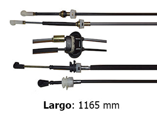 CABLES CAMBIOS - SELECTORA DE CAJA LIVIANOS CITROEN C3 12/17/AIRCROSS 16/17 1.5 90CV CAJA MA - DOS CABLES UNIDOS CON GOMA - LARGO 1165 MM - FREM