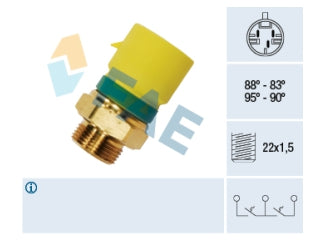 BULBOS TEMPERATURA ELECTROVENT CHEVROLET ASTRA 1.8 8V-2.0 8V 95/96/COMBO 1.7 D 91/01 87-82/95-90_