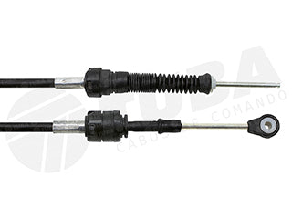CABLES CAMBIOS - SELECTORA DE CAJA LIVIANOS VOLKSWAGEN POLO/CADDY 01/10 / SEAT CORDOBA/INCA 99/02 OJAL GRANDE - LARGO 1270 MM_