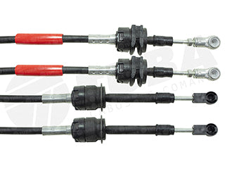 CABLES CAMBIOS - SELECTORA DE CAJA LIVIANOS CITROEN C3 1.4-1.6 03/.. CAJA MA - DOS CABLES UNIDOS CON GOMA - LARGO 1167 MM _