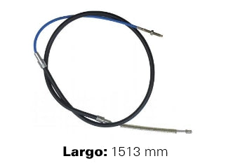 CABLES FRENO DE MANO LIVIANOS VOLKSWAGEN GOLF III 95/98 FRENO TRASERO DERECHO/IZQUIERDO A CAMPANA - LARGO 1513 MM_